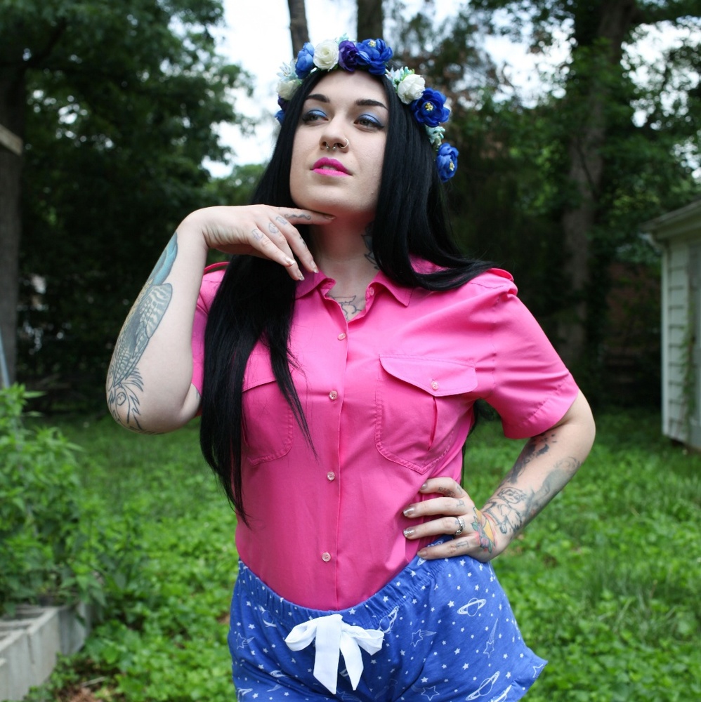 Button-up blouse